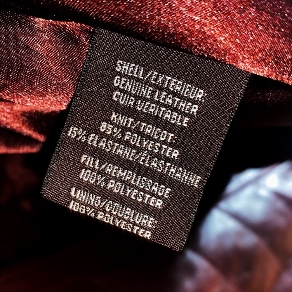🎉HP🎉Badgley Mischka Oxblood Eloise Quilted Leather Jacket - Picture 8 of 10